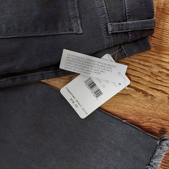 We the free NWT BLACK/ dark grey size 28 pants - Picture 1 of 7